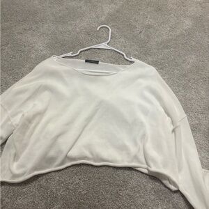NEW white Brandy Melville off the shoulder crop top